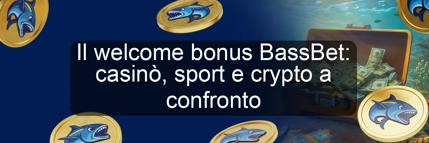 Il welcome bonus BassBet: casinò, sport e crypto a confronto